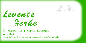 levente herke business card